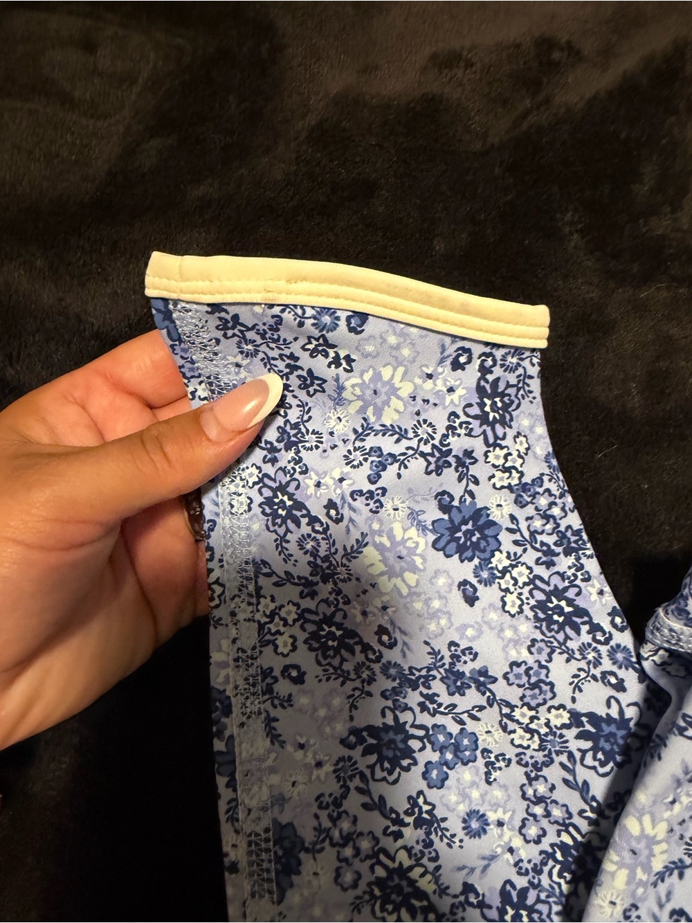 Joylab Blue and Yellow Floral Jeggings - Picture 2 of 6